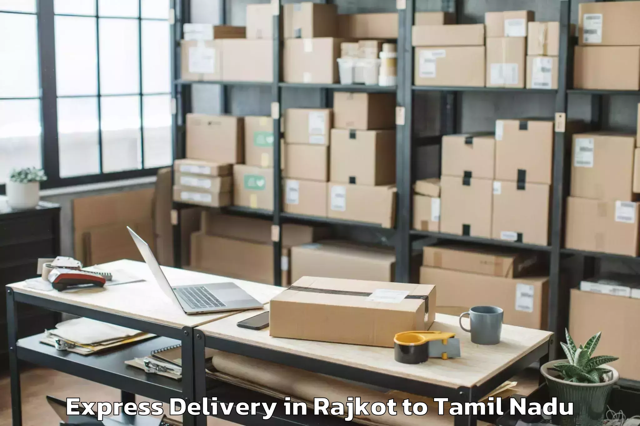 Leading Rajkot to Vaniyambadi Express Delivery Provider